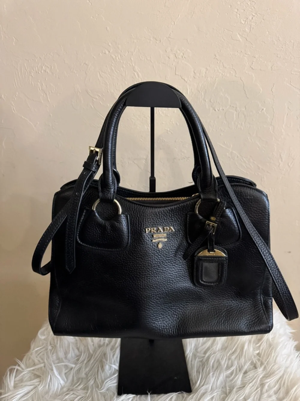 PRADA Black Leather bag - Picture 1 of 12